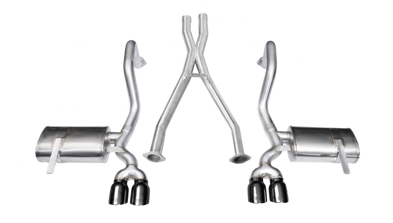 Chevrolet Corvette Performance Exhaust - Dual Rear Exit - CORSA Performance - Xtreme Cat-Back + XO with RSC Technology - Black - `97-`04